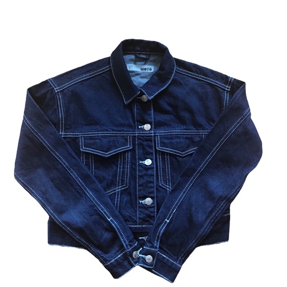 Topshop contrast denim jacket - SZ 4 - Picture 1 of 1